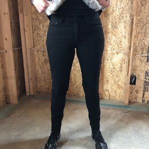 GAP black stretch skinny jeans 28